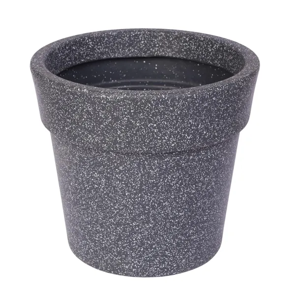 Grey_Maxi_Planter_Roto_Mould_Speckled_Garden_Planter_Pot_With_Drainage_Saucer_Round_Tape_Design_Indoor_Outdoor_Use_Pack_Of_1_10_Inch