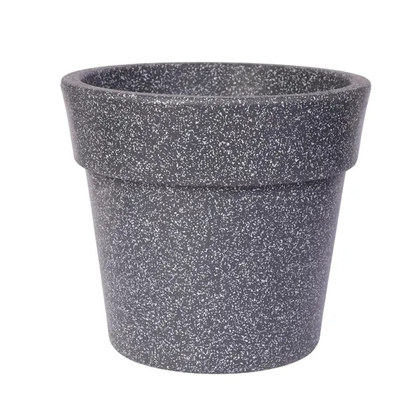 Grey_Maxi_Planter_Roto_Mould_Speckled_Garden_Planter_Pot_With_Drainage_Saucer_Round_Tape_Design_Indoor_Outdoor_Use_Pack_Of_1_10_Inch