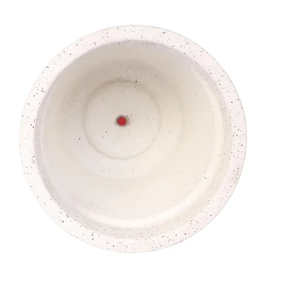 White_Maxi_Planter_Roto_Mould_Speckled_Garden_Planter_Pot_With_Drainage_Saucer_Round_Tape_Design_Indoor_Outdoor_Use_Pack_Of_1_10_Inch