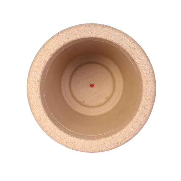 Black_Product_Summary:_Maxi_Planter_Roto_Mould_Speckled_Garden_Planter_Pot_With_Drainage_Saucer_Round_Tape_Design_Indoor_Outdoor_Use_Pack_Of_1_Sandstone_10_Inch