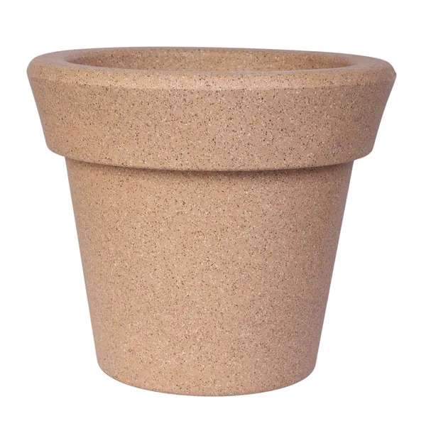 Black_Product_Summary:_Maxi_Planter_Roto_Mould_Speckled_Garden_Planter_Pot_With_Drainage_Saucer_Round_Tape_Design_Indoor_Outdoor_Use_Pack_Of_1_Sandstone_10_Inch