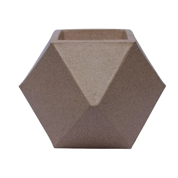 Hummer_Planter_Roto_Mould_Modern_Hexagonal_Planter_Text_Finish_Geometric_Design_Indoor_Outdoor_Decorative_Flower_Pot_Sandstone_20_Inch