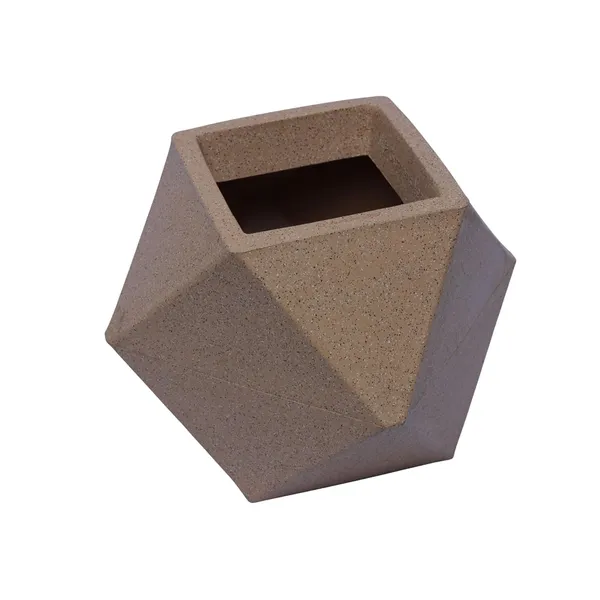 Hummer_Planter_Roto_Mould_Modern_Hexagonal_Planter_Text_Finish_Geometric_Design_Indoor_Outdoor_Decorative_Flower_Pot_Sandstone_20_Inch