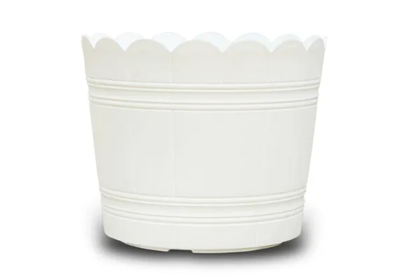 White_Plastic_Loto_Pot_Decorative_Plastic_Flower_Pot_With_Scalloped_Edge_Design_Round_Planter_For_Indoor_And_Outdoor_Garden_Use_Pack_Of_2_10_Inch