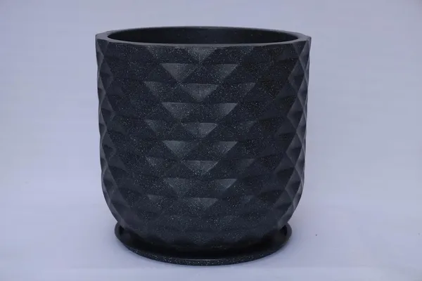 Black_Grandeur_Roto_Mould_Decorative_Planter_Pot_With_Diamond_Pattern_Garden_Container_Indoor_Outdoor_Pack_Of_1_16_Inch