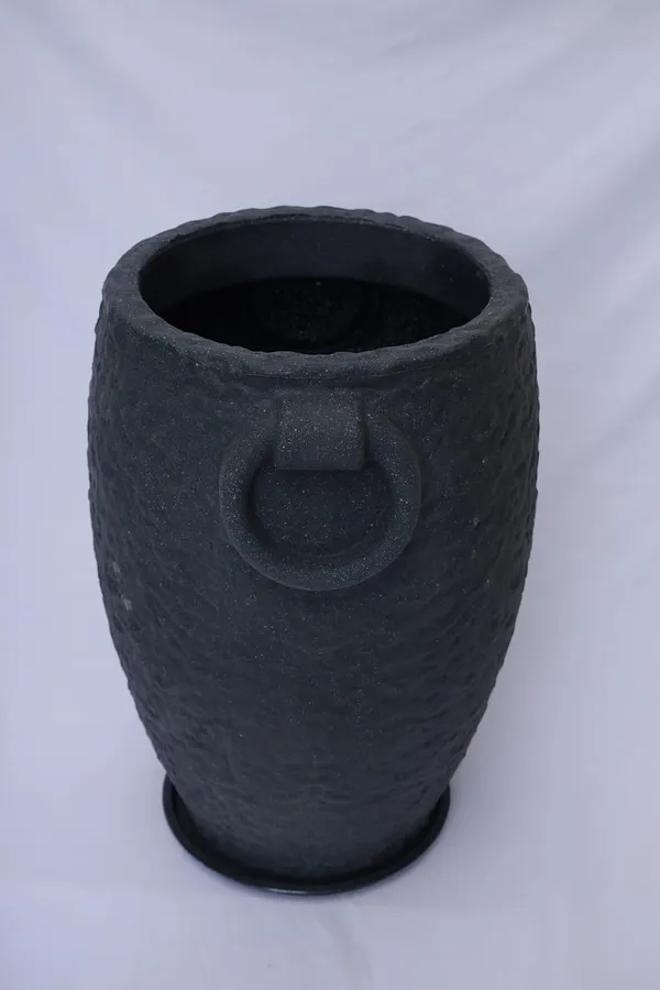 Black_Prachin_Stambh_Rotomolded_Garden_Planter_Pot_Text_Finish_Outdoor_Indoor_Use_24_Inch