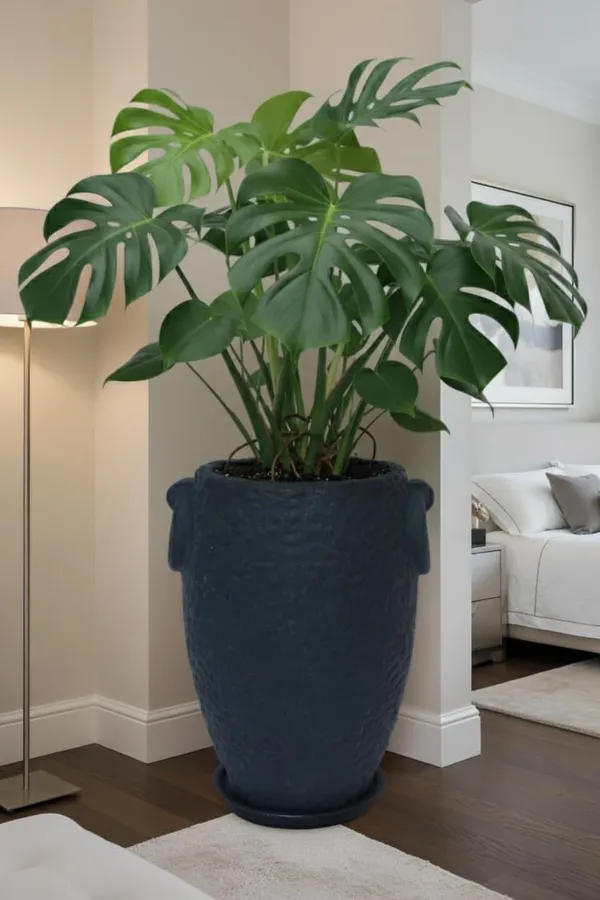 Black_Prachin_Stambh_Rotomolded_Garden_Planter_Pot_Text_Finish_Outdoor_Indoor_Use_24_Inch