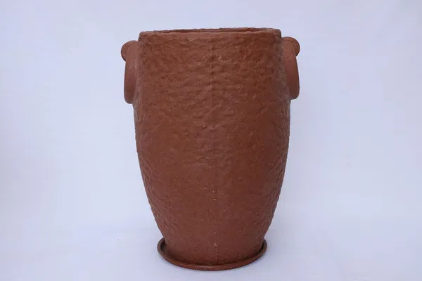 Antique_Bronze_Prachin_Stambh_Rotomolded_Garden_Planter_Pot_Text_Finish_Outdoor_Indoor_Use_Antique_Bronze_24_Inch