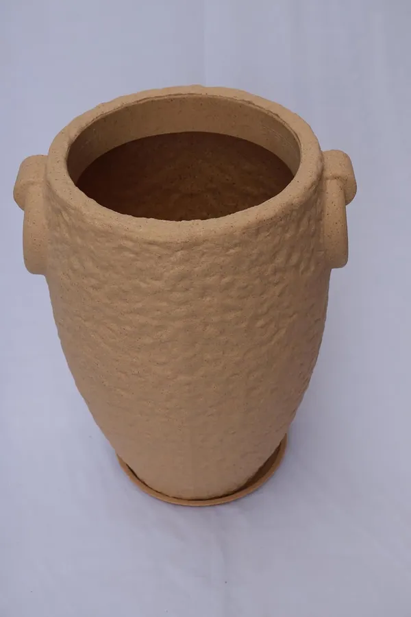 Beige_Prachin_Stambh_Rotomolded_Garden_Planter_Pot_Text_Finish_Outdoor_Indoor_Use_Biege_24_Inch