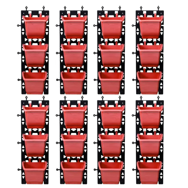 Red_Vertical_Wall_Hanging_Garden_Pots_8_Panels_24_Pots_Easy_Installation_Drainage_Design_Indoor_Outdoor_Use_For_Vegetables_Herbs_Flowers_M2_Model