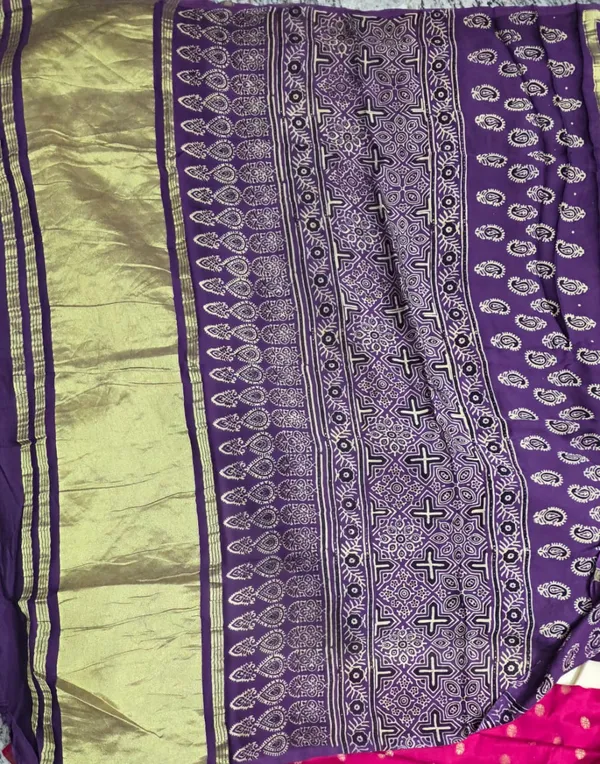Purple_Cotton_Modern_Silk_Saree_For_Women