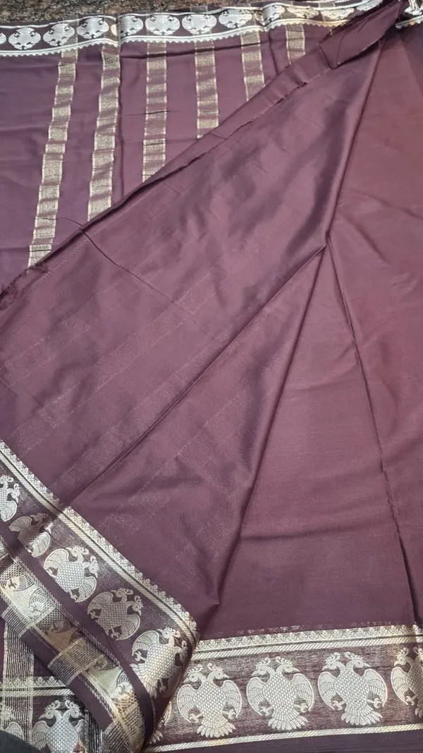 Elderberry_Cotton_Crepe_With_Zari_Border_Saree_For_Women