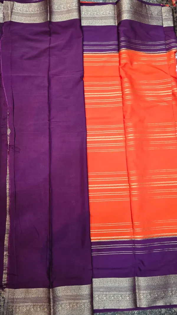 Purple_Cotton_Premium_Quality_Semi_Mysore_Crepe_Saree_For_Women