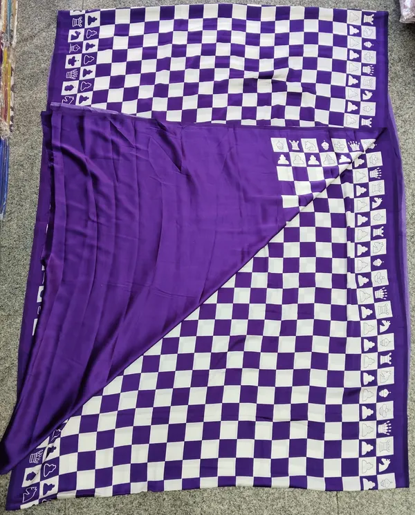Violet_And_White_Cotton_Italian_Satin_Crep_Saree_For_Women