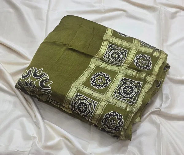 Olive_Cotton_Modern_Silk_Saree_For_Women