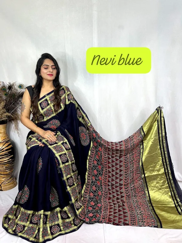 Maroon_And_Wine_Cotton_Model_Silk_Saree_For_Women_(Pack_Of_2)