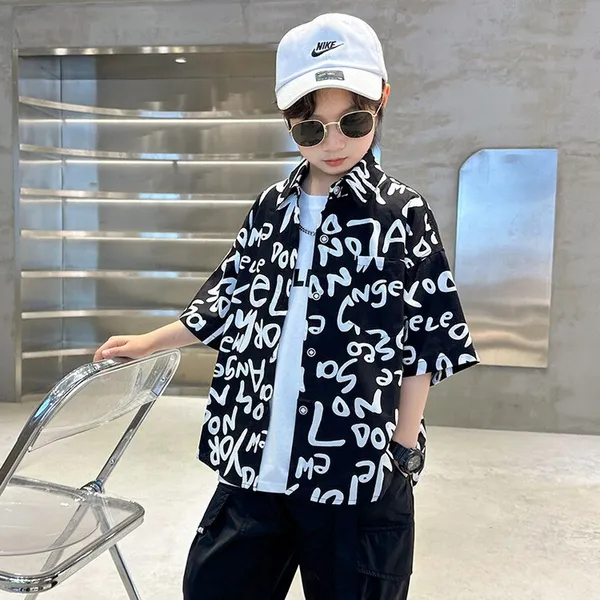 Black_Rayon_Premium_&_Elegant_Short_Set_For_Kids