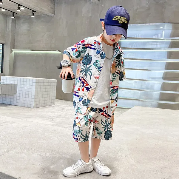 Multicolour_Rayon_Premium_&_Elegant_Short_Set_For_Kids