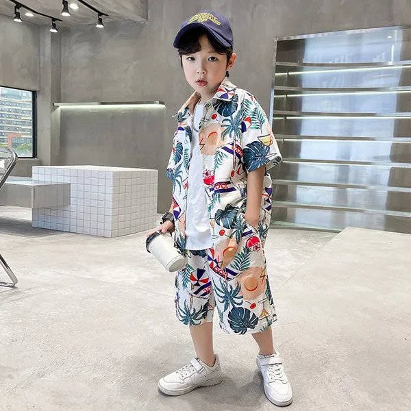 Multicolour_Rayon_Premium_&_Elegant_Short_Set_For_Kids