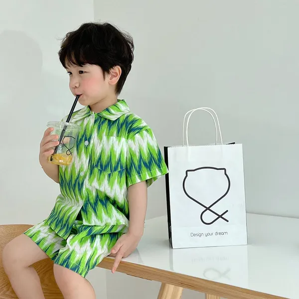 Green_Rayon_Premium_&_Elegant_Short_Set_For_Kids