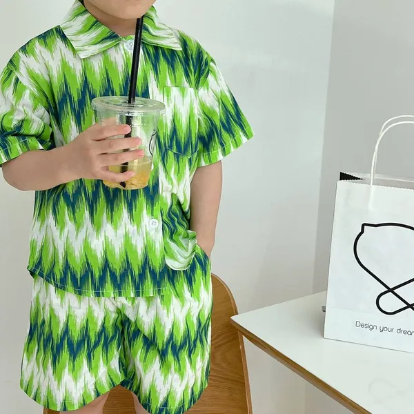 Green_Rayon_Premium_&_Elegant_Short_Set_For_Kids
