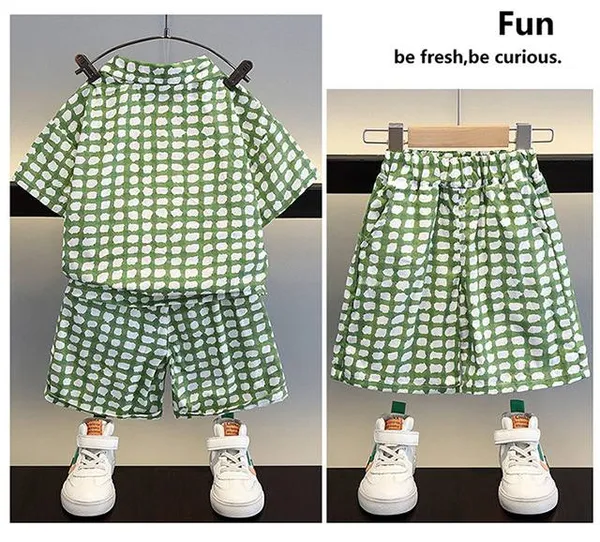 Green_Rayon_Premium_&_Elegant_Short_Set_For_Kids