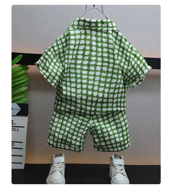 Green_Rayon_Premium_&_Elegant_Short_Set_For_Kids