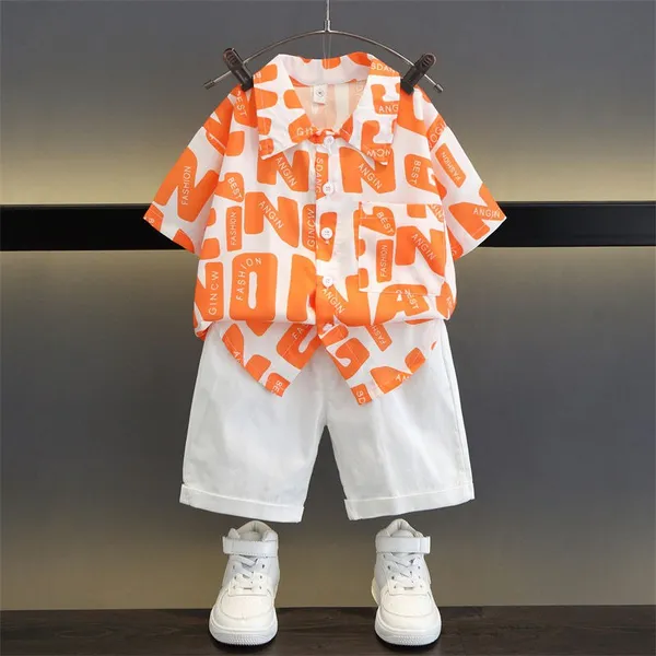 Orange_&_White_Rayon_Premium_&_Elegant_Co-Ord_Set_For_Kids