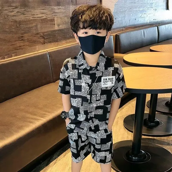 Black_Rayon_Premium_&_Elegant_Short_Set_For_Kids