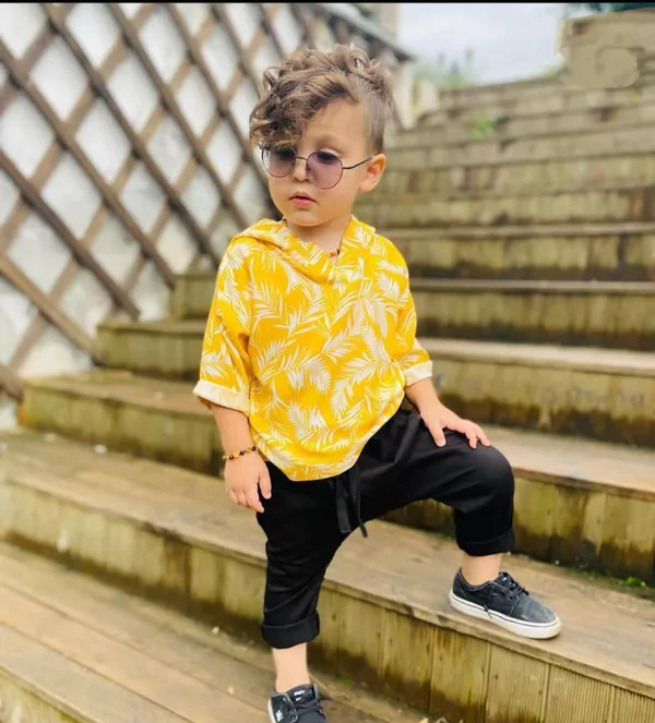 Yellow_&_Black_Rayon_Premium_&_Elegant_Co-Ord_Set_For_Kids