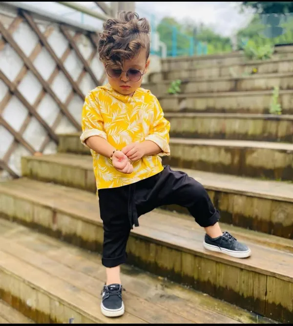 Yellow_&_Black_Rayon_Premium_&_Elegant_Co-Ord_Set_For_Kids