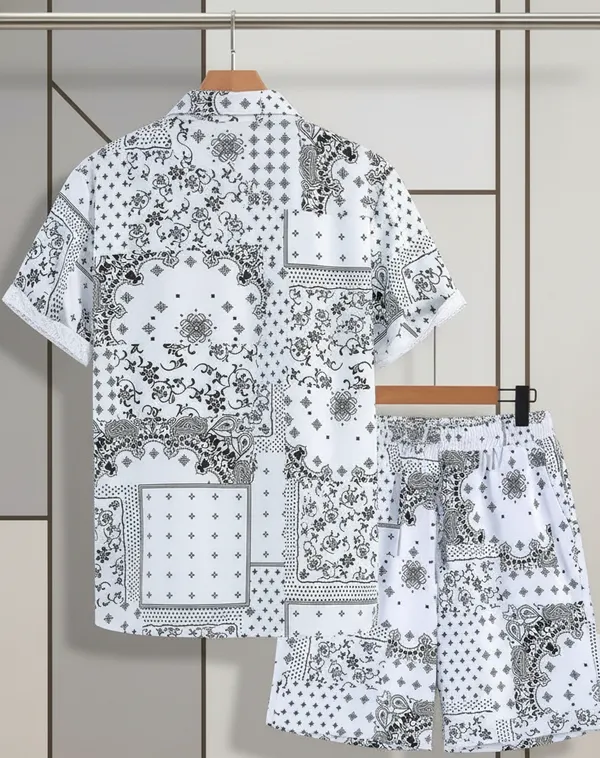 White_&_Black_Lycra_Premium_&_Elegant_Co-Ord_Set_For_Men