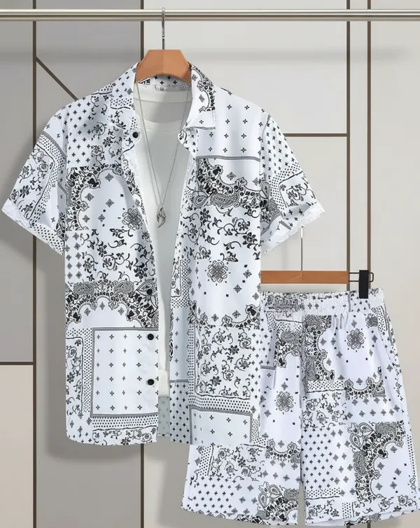 White_&_Black_Lycra_Premium_&_Elegant_Co-Ord_Set_For_Men