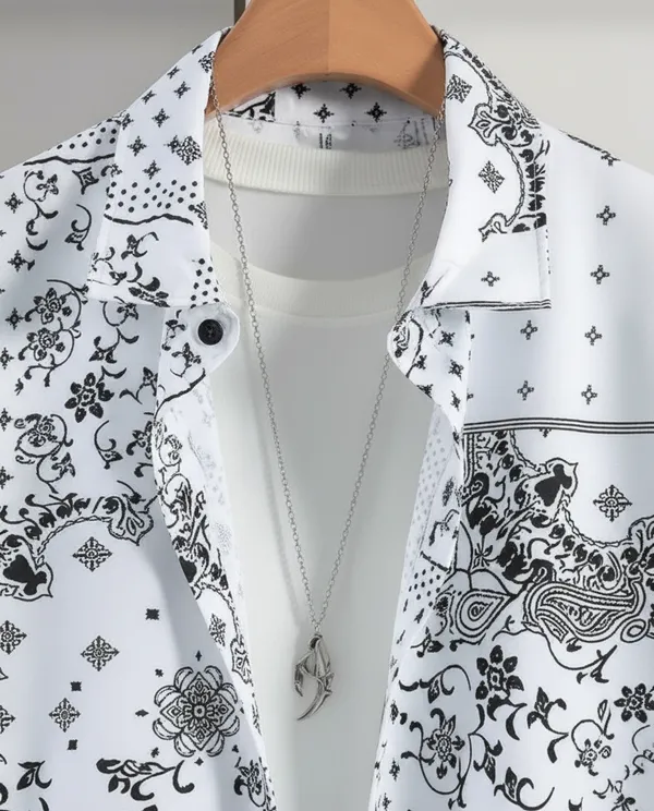 White_&_Black_Lycra_Premium_&_Elegant_Co-Ord_Set_For_Men