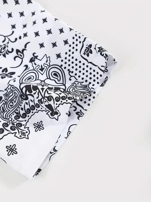 White_Lycra_Blend_Printed_Regular_Night_Suit_Set_For_Men