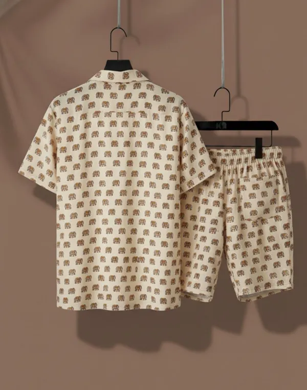 Orange_Polyester_Printed_Casual_Regular_Co-Ords_Set_For_Men