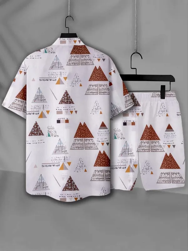 Beige_Satin_Printed_Casual_Regular_Co-Ords_Set_For_Men