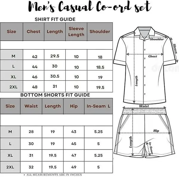 Beige_Satin_Printed_Casual_Regular_Co-Ords_Set_For_Men