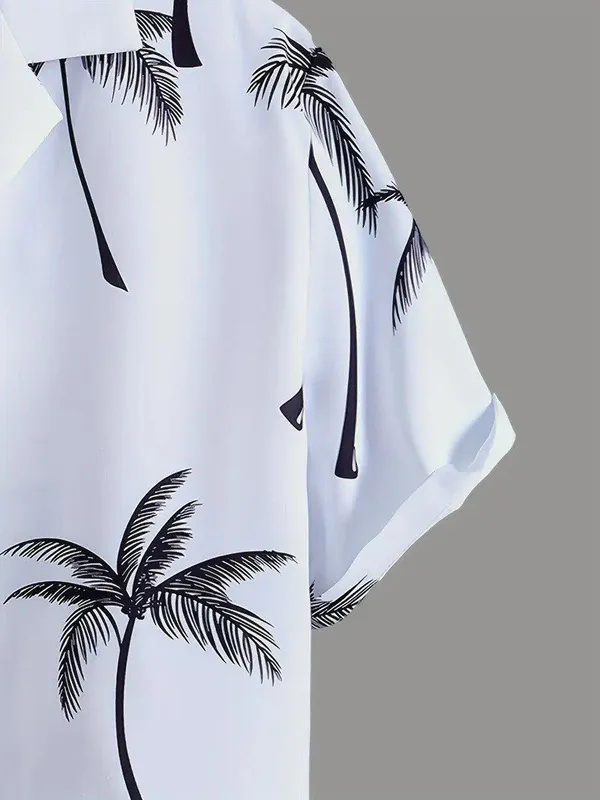 White_Satin_Printed_Casual_Regular_Co-Ords_Set_For_Men