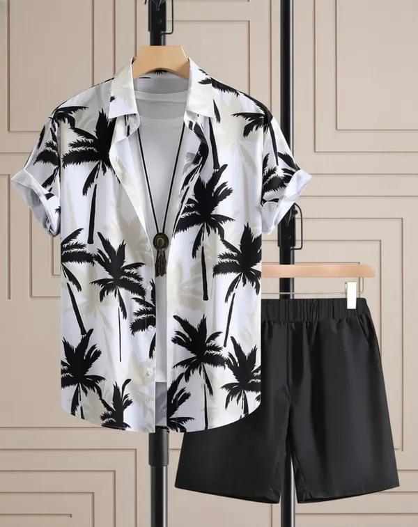 White_&_Black_Lycra_Premium_&_Elegant_Co-Ord_Set_For_Men
