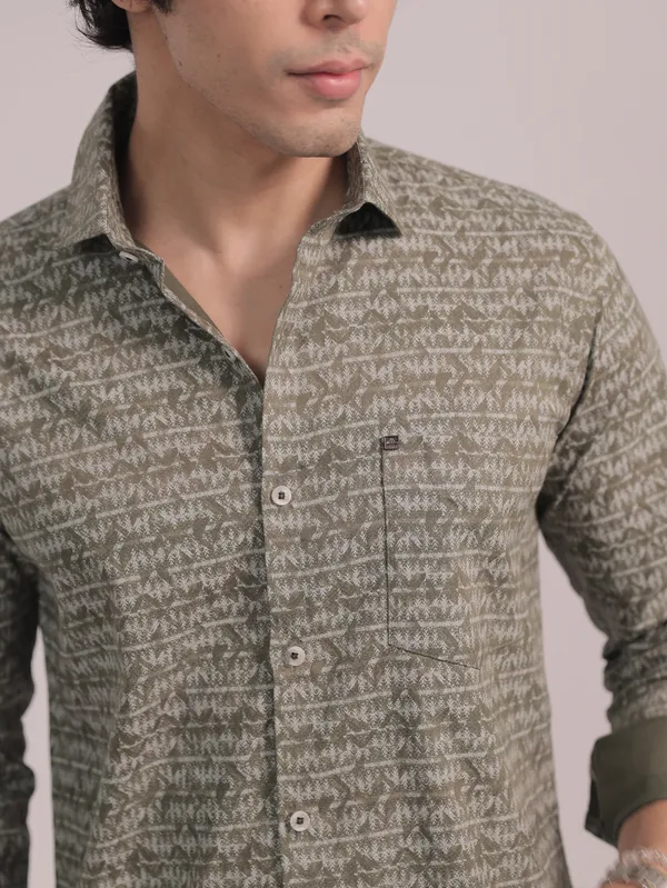 Olive_Grey_Cotton_Premium_Shirt_For_Men