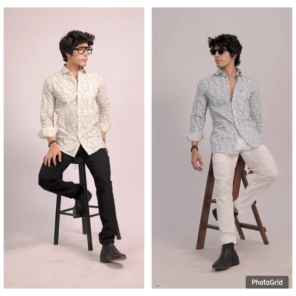 Lemon_&_Sky_Blue_Cotton_Premium_Shirt_For_Men_(Pack_Of_2)