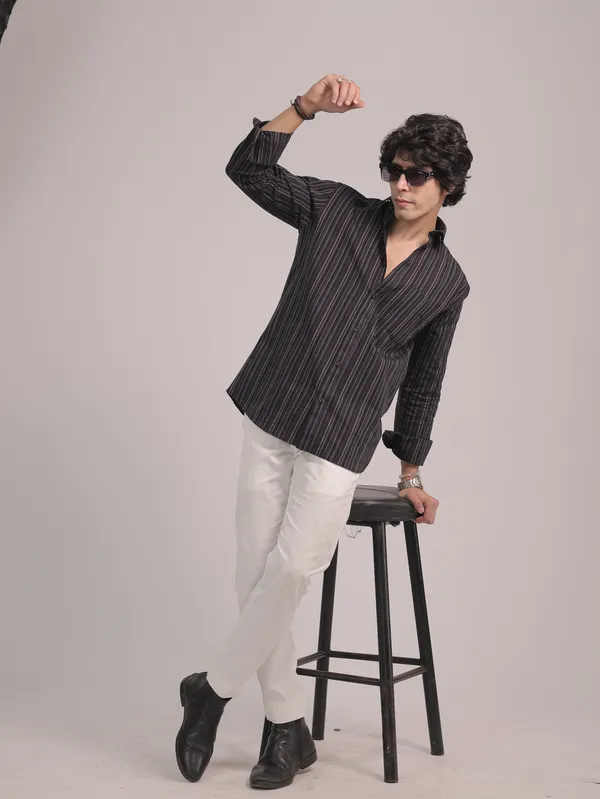 Black_Cotton_Premium_Shirt_For_Men