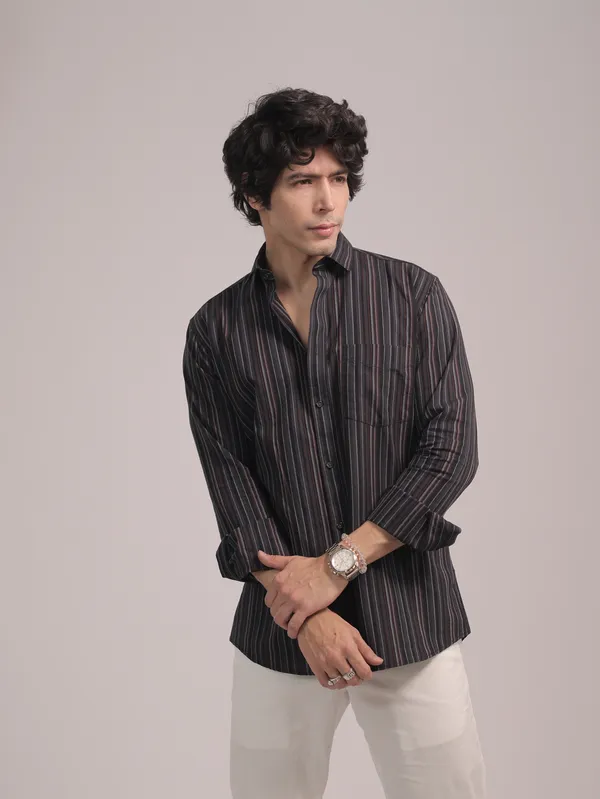 Black_Cotton_Premium_Shirt_For_Men