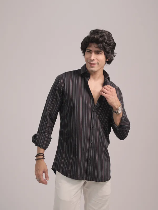 Black_Cotton_Premium_Shirt_For_Men