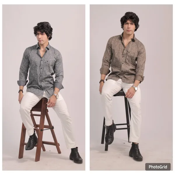 Brown_&_Grey_Cotton_Premium_Shirt_For_Men_(Pack_Of_2)