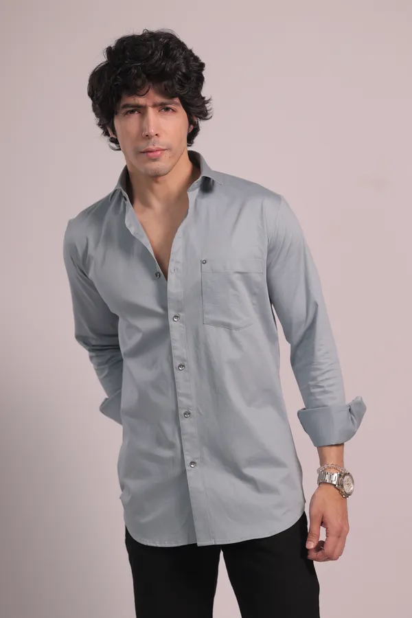 Light_Grey_Cotton_Premium_Shirt_For_Men
