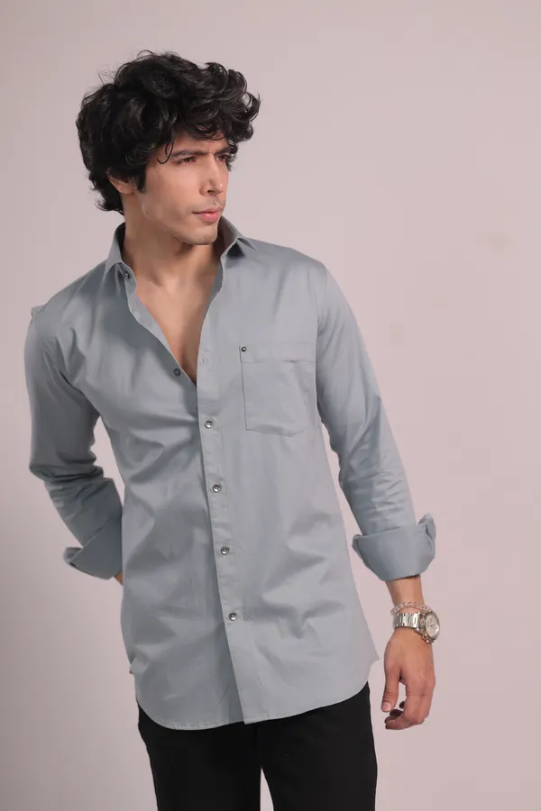 Light_Grey_Cotton_Premium_Shirt_For_Men