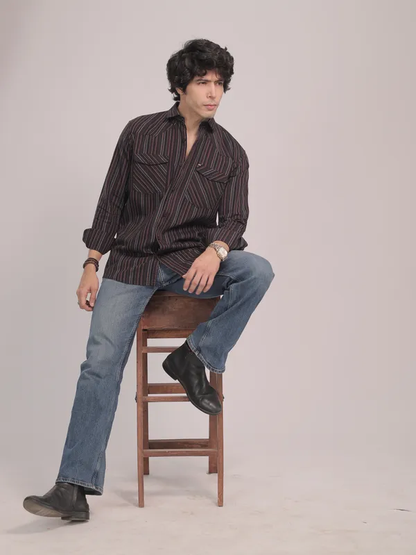 Brown_Cotton_Premium_Shirt_For_Men