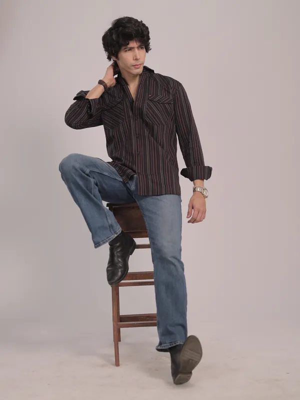 Brown_Cotton_Premium_Shirt_For_Men
